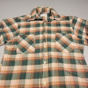 VTG Highlander Flannel‎ by Bud Berma Men's Small Plaid Cotton Button Up Shirt
